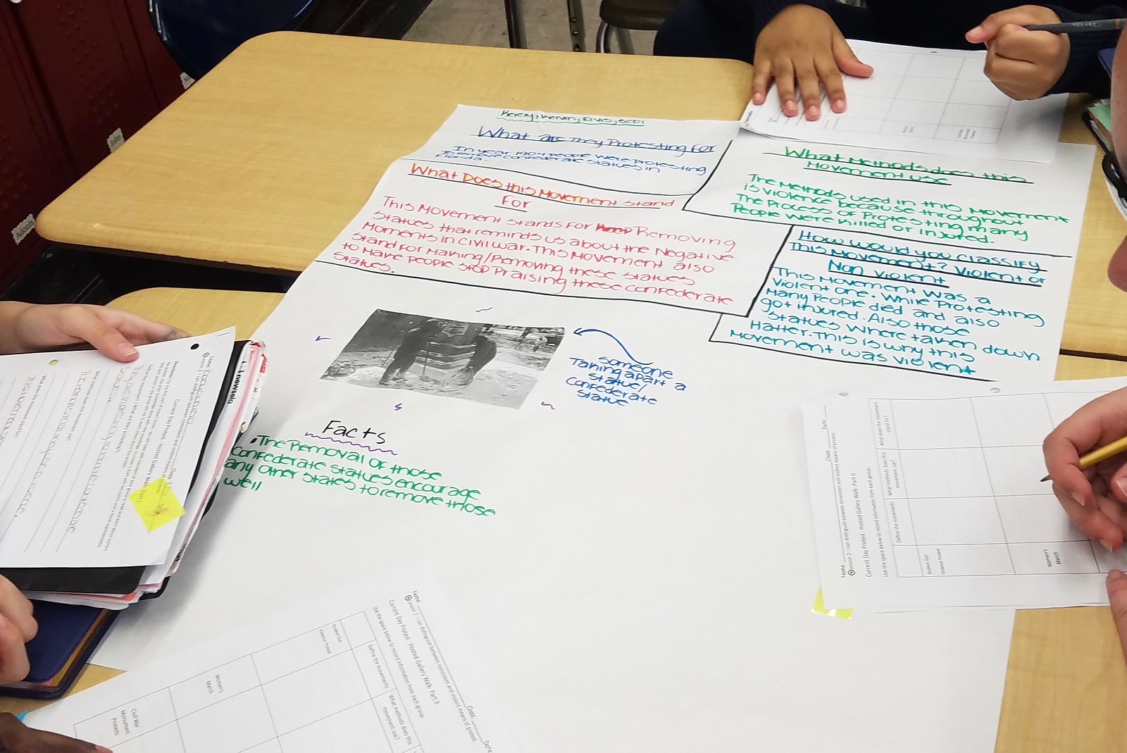 Students engaging in school activities at CIS 303