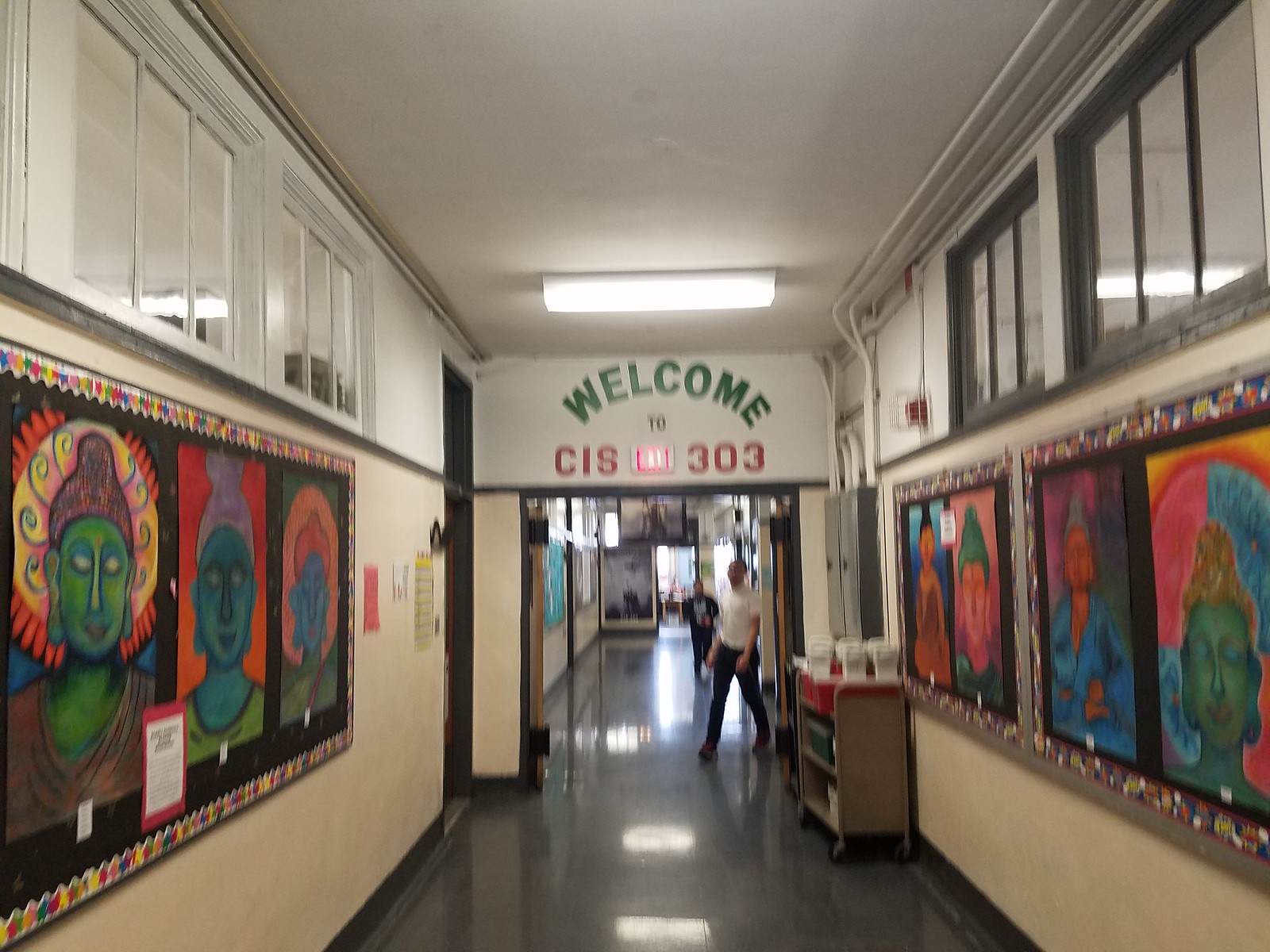 Students collaborating on a project